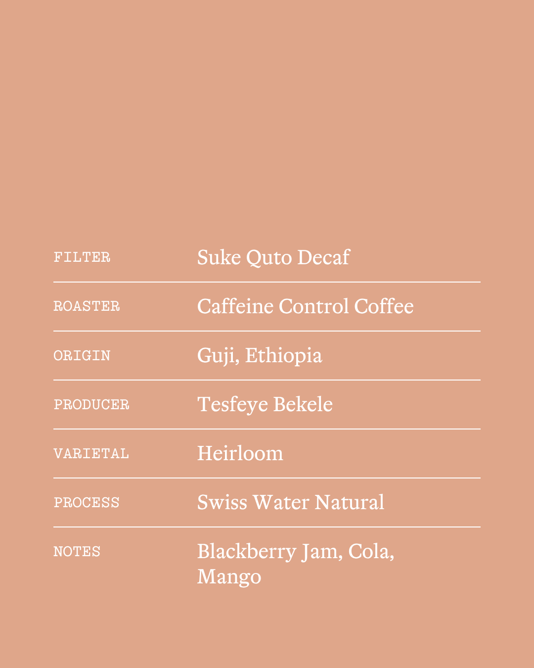 Suke Quto Decaf
