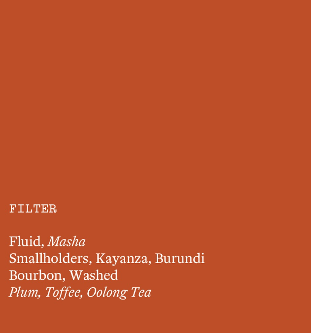 Fluid, Masha from Burundi - Bourbon